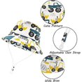 thumbnail image 4 of Sombrero para el sol para niños, 52-54 cm, gorra de playa para bebé, sombrero de pescador para niño y niña, sombrero de cubo de ala ancha de algodón, sombreros de cubo de verano, 4 of 5