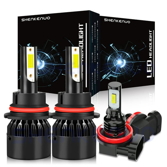 For 2005-2010 Chevrolet Cobalt LED Headlight Bulbs 9007/HB5 High/Low Beam H11 H8 Fog Light 6000k 4pcs