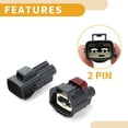 thumbnail image 5 of Unique Bargains 2 Pin Engine Cooling Fan Motor Connector Plug Male Female Wire Terminal for Ford, 5 of 6