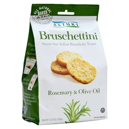 Asturi Bruschettini Rosemary & Olive Oil Bruschetta Toasts, 4.23 oz