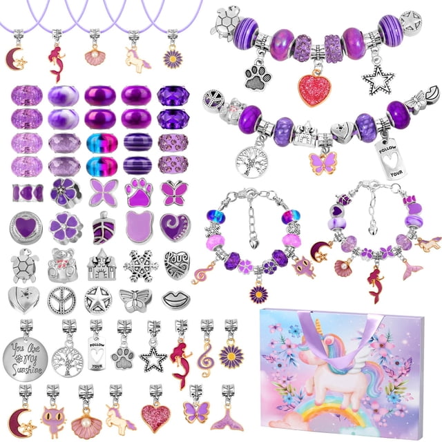 Kit de fabricación de joyas Flasoo, pulsera DIY para niñas de más de 8 años