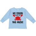 thumbnail image 3 of Inktastic My Cousin Loves Me Boys Boys or Girls Long Sleeve Toddler T-Shirt, 3 of 5