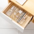 thumbnail image 4 of Caja de almacenamiento con cajón de escritorio de estilo japonés, divisor de vajilla de cocina, acabado de papelería, caja pequeña, compartimento de plástico transparente, artefacto, 4 of 5