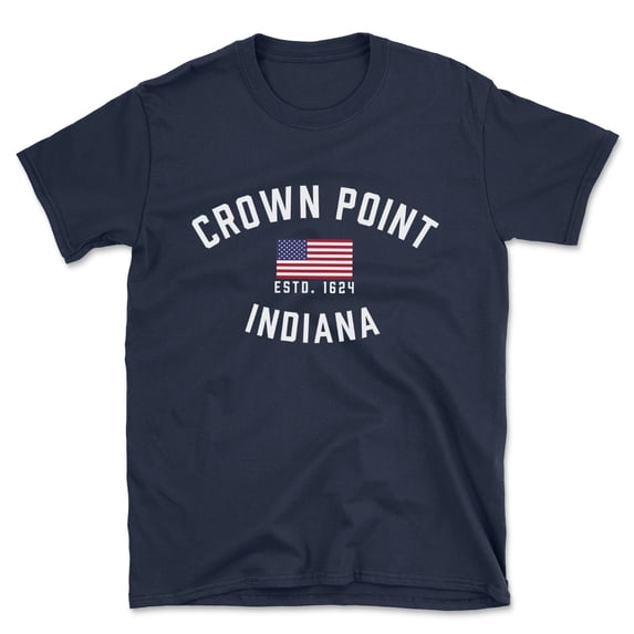 Crown Point Indiana Patriot Men's Cotton T-Shirt