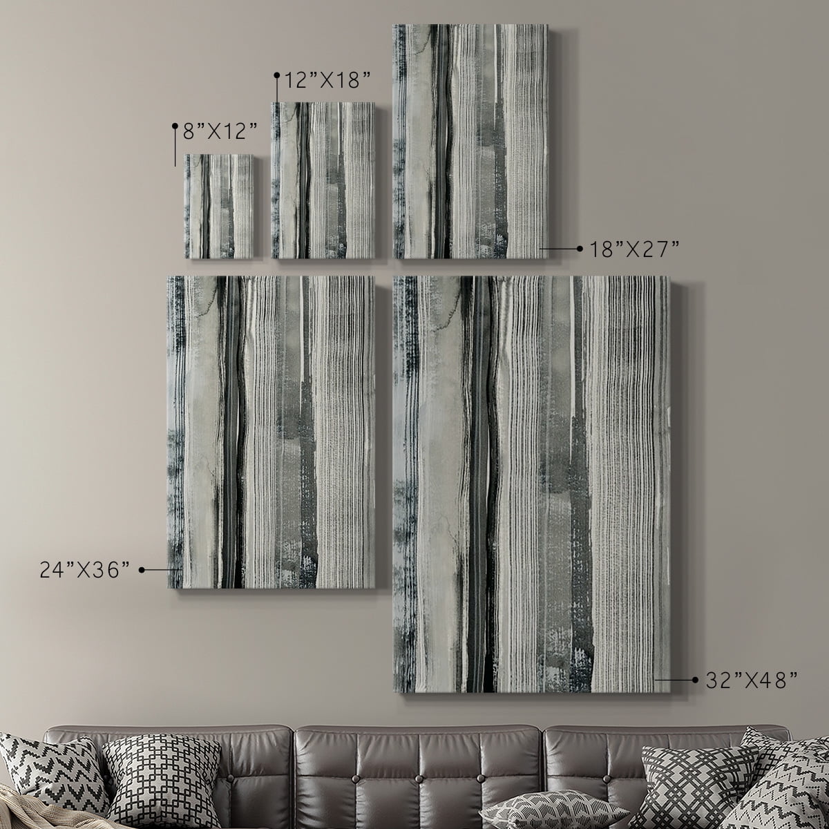 Differing Parallels II Premium Gallery Wrapped Canvas - Ready to Hang