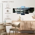 thumbnail image 5 of Elephant Stock Lake Matheson Reflection Wall Art - Horizontal Multi Panel Canvas - Living Room Wall Decor - Nature Multi Panel - Blue And Green Decor - 80" x 36", 5 of 8