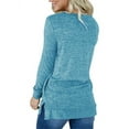 thumbnail image 3 of Women Tunic Long Sleeve Round Neck Sweatshirts for Women Blue Medium, 3 of 4