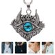 thumbnail image 4 of Collar de ojo malvado Cadena de cuello de acero inoxidable Collar colgante de ojo malvado cadena, 4 of 7