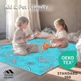 thumbnail image 4 of ODIKA 4'x6' Machine Washable Non-Slip Area Rug, Seashell Needlework High Traffic Rug, Blue, 618860, 4 of 7