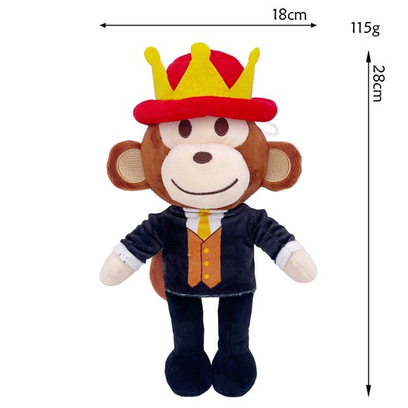 Steal a Brainrot Jandel: A black monkey plush toy doll wearing a red hat