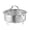 Diameter 8.66", variant on Food Grade Stainless Steel Steamer with Carrying Handle, Three Leg Stand for Eggs, Vegetables and Fruits