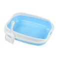 thumbnail image 4 of Cat Kitten Potty Pan Cat Sand Box Easy Installation Cat Bedpan Prevent Sand Leakage Cat Deep Toilet Open Top Pet Litter Tray blue, 4 of 9