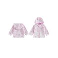 thumbnail image 2 of BemeyourBBs Toddler Girls Jacket Bowknot Print Zipper-Up Long Sleeve Coat, 2 of 9