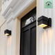 thumbnail image 2 of Lámpara de pared para exteriores GLOBE, 11,5 W, LED, negro mate y dorado, 2 of 9
