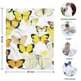thumbnail image 4 of Yellow Butterfly Pattern Blanket,Comfortable Soft Flannel Throw Blanket,All Season,Warm Lightweight Blankets for Sofa Bed Couch Living Room Chair,30"x40", 4 of 4