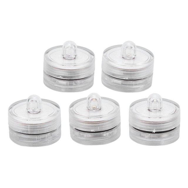 EIMELI Lights with Remote Small Underwater Tea with Remote Waterproof 5 Packs Underwater Tea Lights Waterproof Colorful Underwater Pool Light for Aquarium