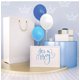 thumbnail image 1 of Prextex 75 globos de fiesta 12 pulgadas azul oscuro, azul claro y blanco globos con cinta Prextex Prextex, 1 of 2
