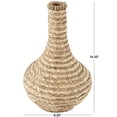 thumbnail image 3 of DecMode 14" Handmade Braided Brown Seagrass Vase, 3 of 8