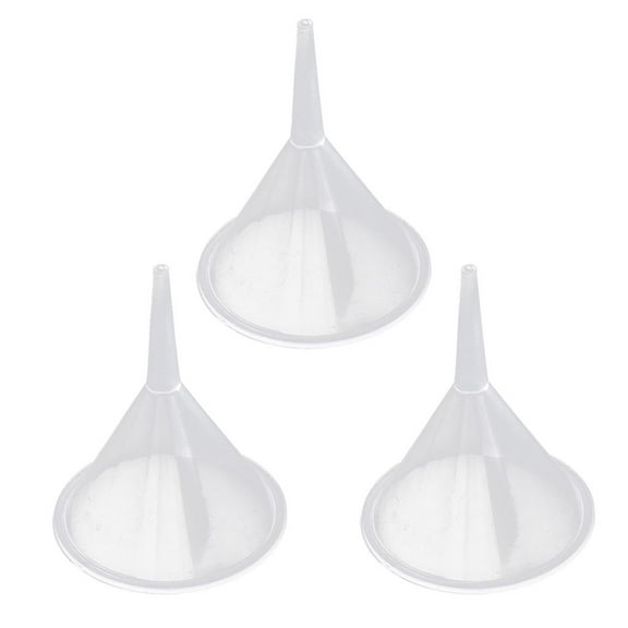 yotijay 3 Pieces Mini Small Clear Funnels for Bottle Filling Home Kitchen Tools