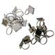 thumbnail image 5 of 10 Piezas De Ajuste De Cabujón De Vacío Accesorios Ajustables De Bricolaje (16 Mm Cuadrados) Para Joyería - Negro, tal se describe Salvador Base de anillo ajustable en blanco, 5 of 10