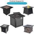 thumbnail image 4 of Fire Pit Cover, 28 inch Firepit Covers Square Gas Fireplace Fire Pit Table Cover for Propane Fire Pit - 28 X 28 X 25 inch, 4 of 5