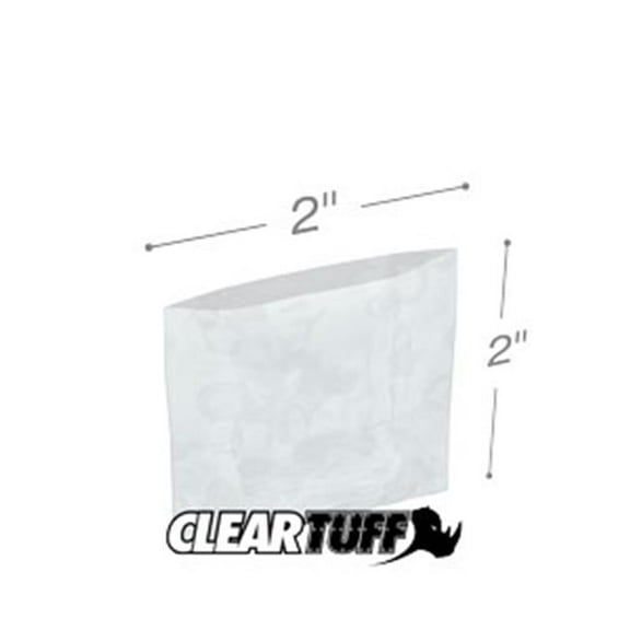 International Plastics PB20202 2 x 2 in. Clear Poly Bags, 0.002 Gauge - Case of 1000