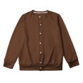 thumbnail image 4 of iOPQO Ladies Cardigan Sweaters Open Front Cardigan for Women Button Up Cardigan Casual Outerwear Cute Cardigans for Women Vintage Cardigan Womens Cardigan Coffee L, 4 of 8