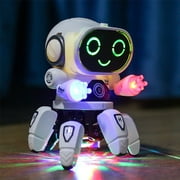 Kupoody Kids Electronic RC Intelligent Walking Dancing Samrt Robot Toy Music/Light,Educational Toys - White