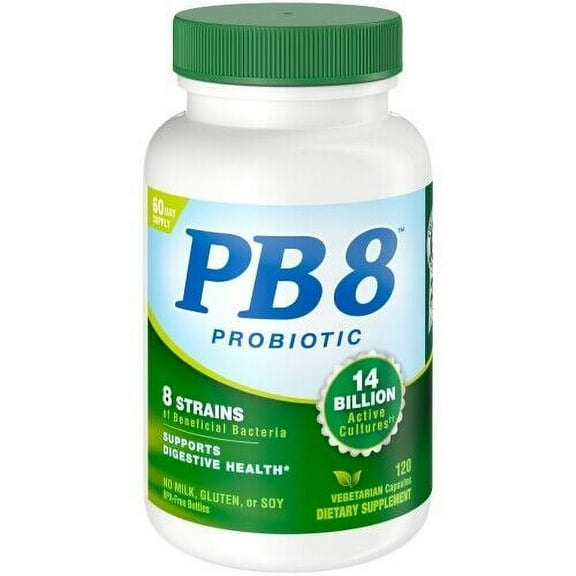 Nutrition Now PB 8 Pro-Biotic Vegetarian Supplement, 120 Count