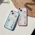 thumbnail image 4 of Titular De La Tarjeta Funda Para Teléfono Compatible Con IPhone 14 Plus 13 12 11 Pro Max X Xs XR 8 7 Carcasa De Dibujos Animados Doraemon KT Cat Suave TPU Transparente Con Cartera Cubierta Trasera, 4 of 4