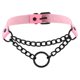 thumbnail image 1 of Personality Diablo Punk Wind Cortical Ring Collar Necklace-9pink, 1 of 5