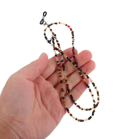 FRCOLOR Stylish Beaded Eyeglass Chain, Multi-Functional Glasses Strap, Beaded Eyewear Lanyard, Comfortable Glasses Cord