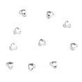 10pcs Love Heart Teeth Gems Crystal Teeth Jewelry Nails Gems Tooth Jewelry Gems