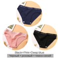 thumbnail image 1 of Calzoncillos de algodón FINETOO para mujer, bragas sexis para mujer, bragas de Color sólido, ropa interior íntima para mujer, M-2XL, 3 unids/set Tan Jianjun unisex, 1 of 2