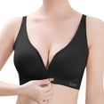 thumbnail image 3 of Gymayou Women Front Closure Seamless Bra Adjustable Strap Comfort U Back Bra Size M, 3 of 5