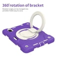 thumbnail image 4 of TECH CIRCLE Kids Case for Apple iPad mini 6th Gen 8.3-inch 2021 - Rugged Protective Handle Kickstand Shockproof Hybrid TPU PC Cover Shoulder Strap Pencil Holder Case for Apple iPad mini 6-Purple, 4 of 7