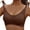 Brown, variant on Amidoa Lace Bras for Women Wireless Seamless Brown Push-up Bralette Women's Lingerie L