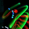 thumbnail image 3 of LED Rave Flashing Gloves Glow 7 Mode Light Up Finger Tip Lighting Pair Black NEW, 3 of 5