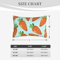 thumbnail image 6 of Junzan Cartoon Carrot Pillow Cases Standard Size, With Envelope Closure Bed Pillow Cases,16"X24" Inches, 6 of 9