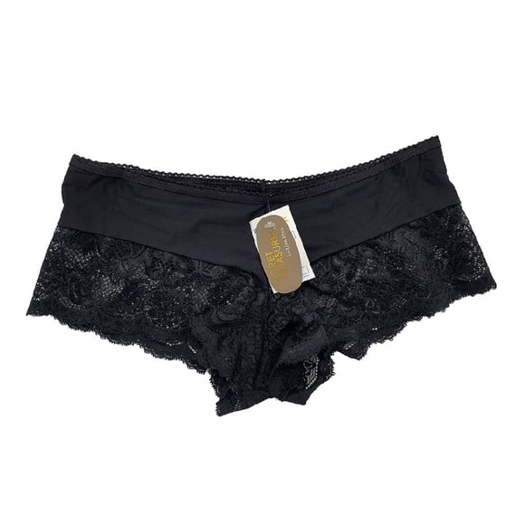 Bóxer Secret Treasures para Mujer, Negro Talla M