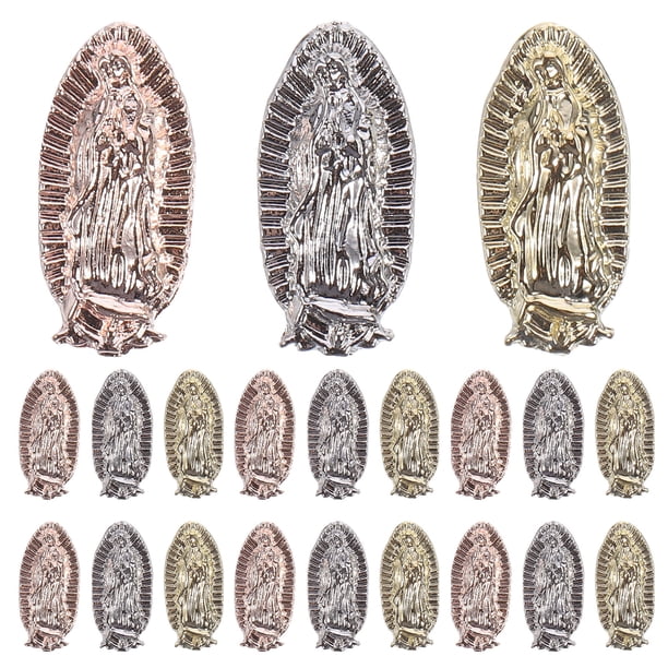 20 piezas dijes para uñas, dijes decorativos de la Virgen María, decoraciones para decoración de uñas, suministros para uñas