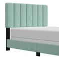 thumbnail image 2 of Reece Channel Stitched Upholstered Queen Bed, Caribbean Green, by Hillsdale Living Essentials, 2 of 21