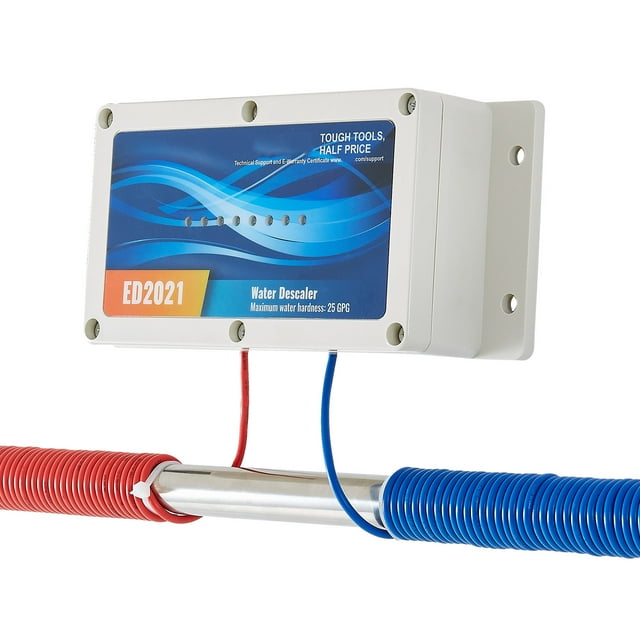 KFFKFF Electronic Water Descaler System, Whole House Salt Free Descaler, Hard Water Conditioner to Reduces Scale Build-Up, for All Kinds of Plumbing Pipes