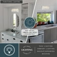 thumbnail image 2 of Elsa 3 Light Satin Nickel Capiz Shell Coastal Bathroom Vanity Fixture, 2 of 8
