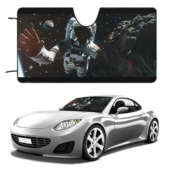 Windshield Sun Shade - Car Sun Shade Windshield, Reflector Sunshade Offers Ultimate Protection for Car Interior (55x30 inches)