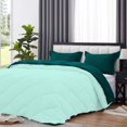 thumbnail image 4 of DNG Creations 1 Piece Reversible Diamond Pattern Comforter ( Aqua-Blue/Teal Colour ) 550 GSM All - Season 100% Egyptian Cotton, 800 TC - California King - Size, 4 of 7