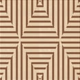 thumbnail image 1 of Ahgly Company Machine Washable Indoor Square Transitional Deep Peach Orange Area Rugs, 4' Square, 1 of 7