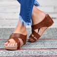thumbnail image 2 of Oyedens Womens Flip Flop Platform Wedge Dress Sandals Ladies Toe Ring High Heels Dressy Sandals, 2 of 3