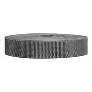 Strapworks Heavyweight Polypropylene Webbing - Heavy Duty Poly Strapping for Outdoor DIY Gear Repair, 2 Inch x 50 Yards - Charcoal