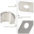 thumbnail image 2 of 20 Pcs R-type Cable Clamp Fasteners Cable Organizers Cable Fixator Buckles, 2 of 5